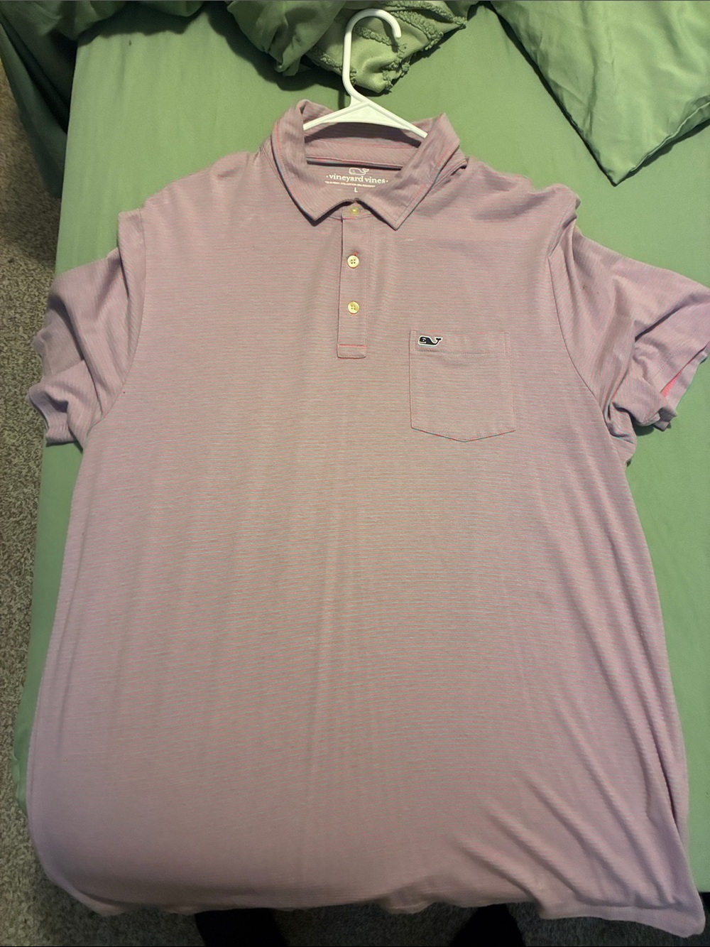 Vineyard Vines Men’s Lavender Stripe Polo